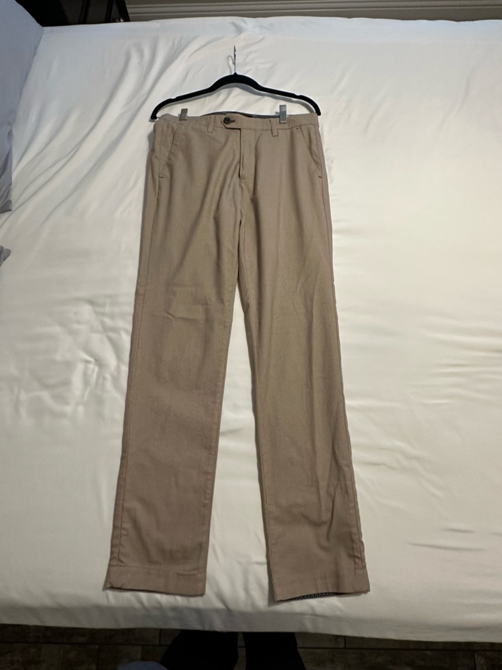 Ted Baker Men's Tan Straight-Leg Chinos